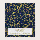 Oriental Gold Boho Appointment Card Visitekaartje (Buitenkant ongevouwen)