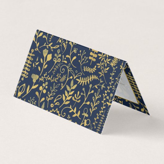 Oriental Gold Boho Appointment Card Visitekaartje (Achterkant)