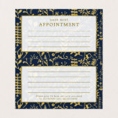 Oriental Gold Boho Appointment Card Visitekaartje (Binnenkant ongevouwen)
