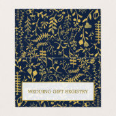 Oriental Gold Boho-fotokaartje Visitekaartje (Buitenkant ongevouwen)