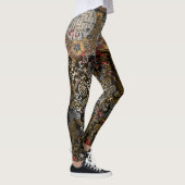 Oriental Gold Leaf Silver Dragon Leggings (Rechts)