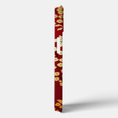 Oriental Golden Flowers op Red Case-Mate iPhone Case (Achterkant / Rechts)