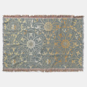 Oriental Golden Pattern - Blanket Deken (Voorkant)