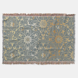 Oriental Golden Pattern - Blanket Deken