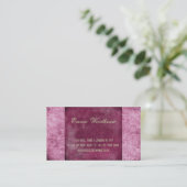 Oriental Grunge Berry Red Visitekaartje (Staand voorkant)