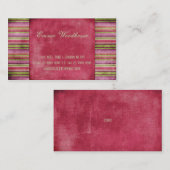 Oriental Grunge Strawberry Red Visitekaartje (Voorkant / Achterkant)