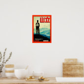 Oriental Hiker Vintage Travel Poster (Keuken)