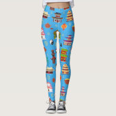 Oriental Houses Pattern Leggings (Voorkant)