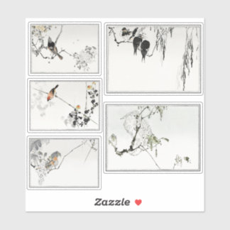 Oriental Ink Birds Sticker
