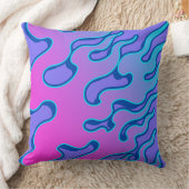 Oriental Japanese Neon Flame Pattern Kussen (Deken)