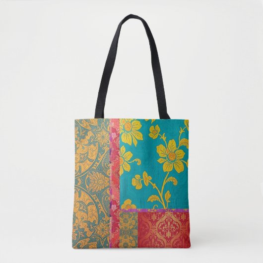 ORIENTAL Kleurrijk Groen Rood - Canvas tas (Voorkant)