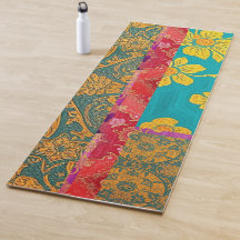 ORIENTAL Kleurrijk Groen Rood Gouden - Yoga Mat