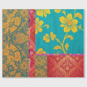 ORIENTAL Kleurrijk Groen Rood - Inpakpapier (Vlak)