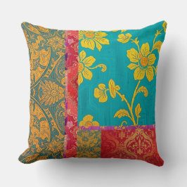 ORIENTAL Kleurrijk Groen Rood - Kussen