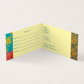 ORIENTAL Kleurrijk Groen Rood - Visitekaartje (Binnen)