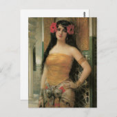 Oriental Lady  Briefkaart (Voorkant / Achterkant)