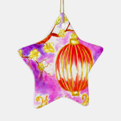 Oriental Lantern Art Keramisch Ornament (Rechts)
