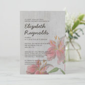 -Oriental Lily Bridal Shower Invitaties Kaart (Staand voorkant)