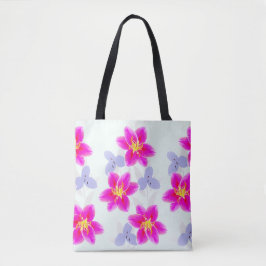 Oriental Lily Floral Tote Bag