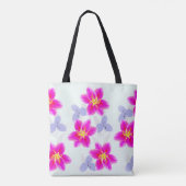 Oriental Lily Floral Tote Bag (Achterkant)