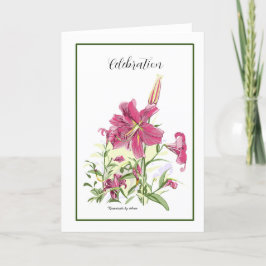 Oriental Lily kaart