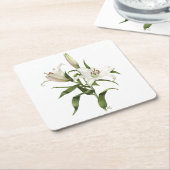 Oriental Lily - Siberia Kartonnen Onderzetters (Schuin)