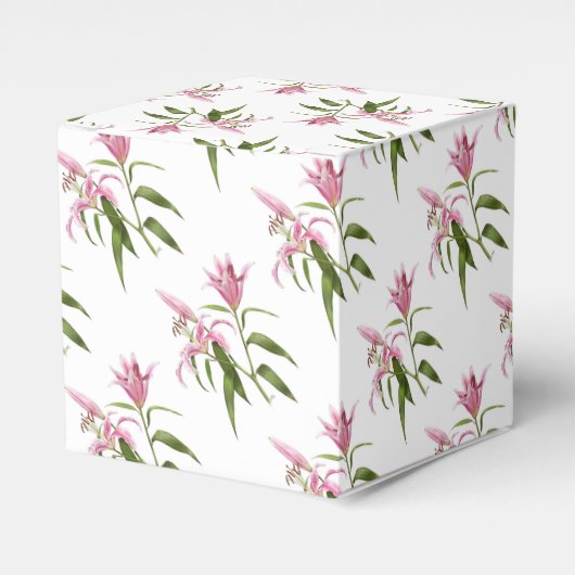 Oriental Lily - Stargazer Bedankdoosjes (Voorkant Zijde)