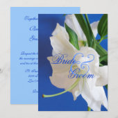 Oriental Lily Wedding Uitnodiging (Voorkant / Achterkant)