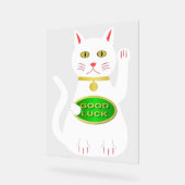 Oriental Lucky Cat Acryl Bord (Hoek)