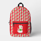 Oriental Lucky Cat Bedrukte Rugzak (Voorkant)