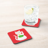 Oriental Lucky Cat Bier Onderzetter (Rechterzijde)