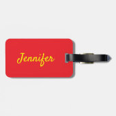 Oriental Lucky Cat Custom Name Bagagelabel (Achterkant horizontaal)