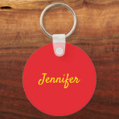 Oriental Lucky Cat Custom Name Sleutelhanger (Achterkant)