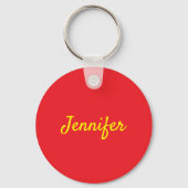 Oriental Lucky Cat Custom Name Sleutelhanger (Achterkant)