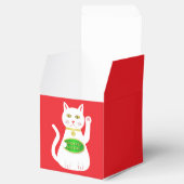 Oriental Lucky Cat Custom New Year Bedankdoosjes (Geopend)