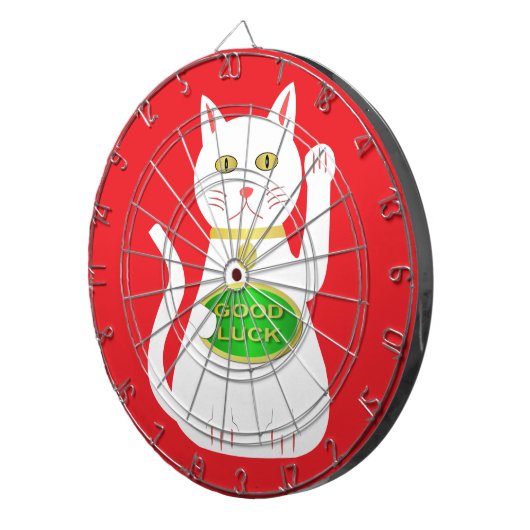 Oriental Lucky Cat Dartbord (Voorkant Rechts)