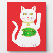 Oriental Lucky Cat Fotoplaat (Voorkant)