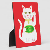 Oriental Lucky Cat Fotoplaat (Zijkant)