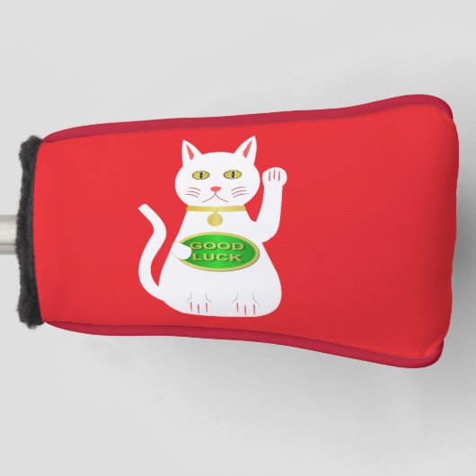 Oriental Lucky Cat Golfheadcover (Voorkant)