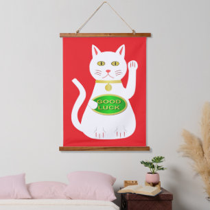 Oriental Lucky Cat Hangend Wandkleed