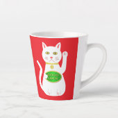 Oriental Lucky Cat Latte Mok (Rechts)