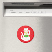 Oriental Lucky Cat Magneet (Insitu (Vaatwasser))