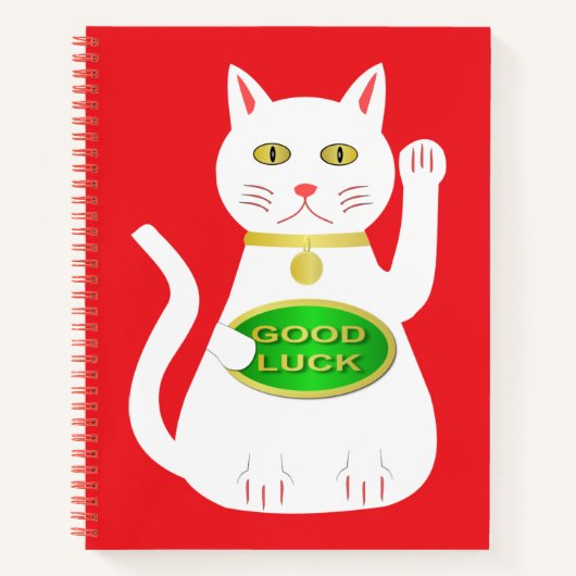 Oriental Lucky Cat Notitieboek (Voorkant)