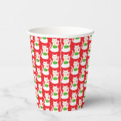 Oriental Lucky Cat Patterned Papieren Bekers (Rechts)