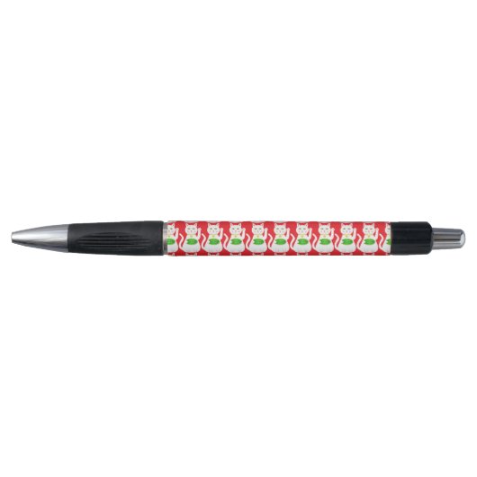 Oriental Lucky Cat Patterned Pen (Voorkant)