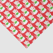 Oriental Lucky Cat Patterned Tissuepapier (Detail)