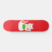Oriental Lucky Cat Persoonlijk Skateboard (Horizontaal)