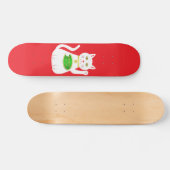 Oriental Lucky Cat Persoonlijk Skateboard (Horizontaal)