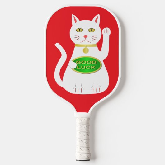 Oriental Lucky Cat Pickleball Paddle (Voorkant)