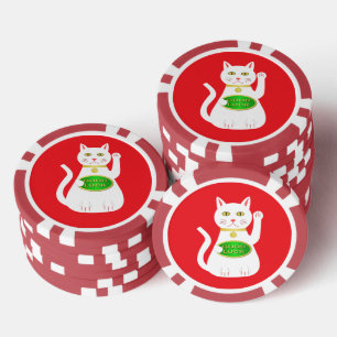 Oriental Lucky Cat Poker Chips